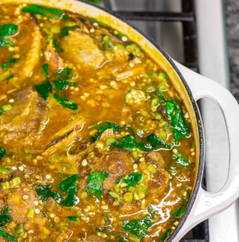 Okra Spinach Stew
