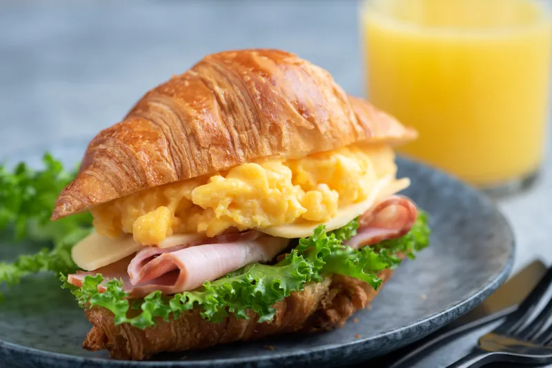Meat, Egg & Cheese Croissant Sandwich