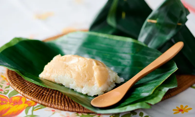 Coconut Sticky Rice w/ Egg Custard