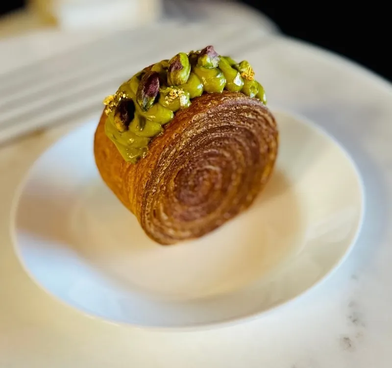 Gourmet Spiral Croissant Pistachio cream filled