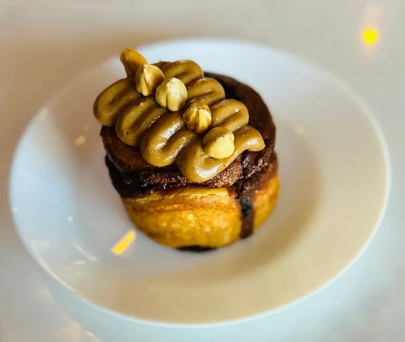 Hazelnut coffee cruffin
