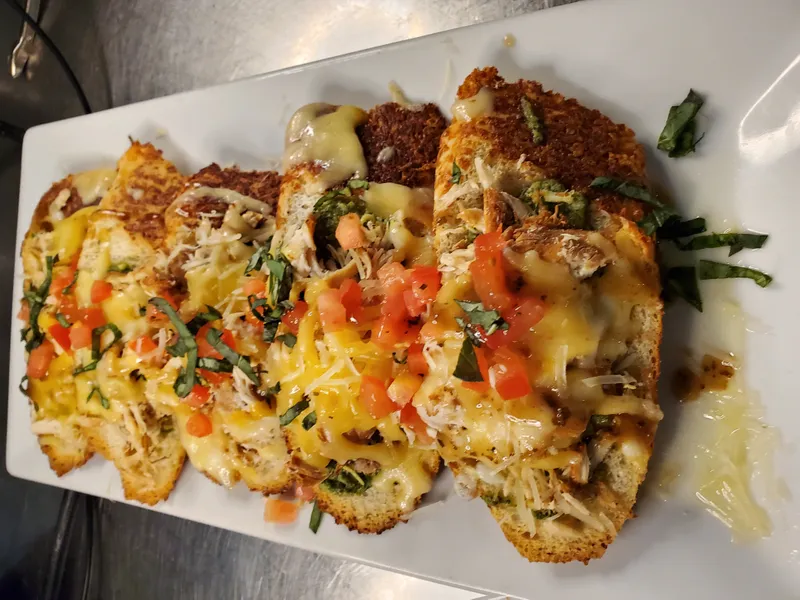 Roasted chicken Bruschetta