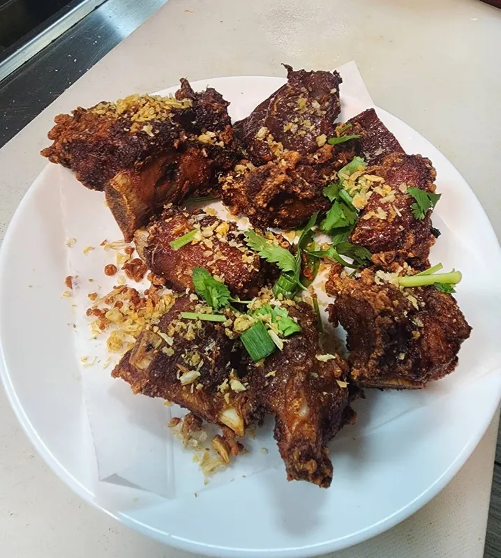 6. Fried Herbal Pork Riblets