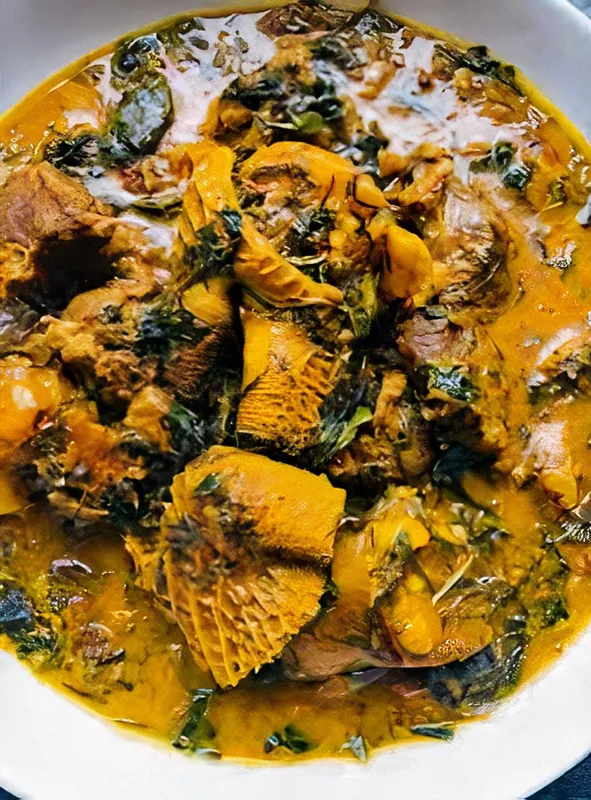 Bitter Leaf Soup With Fufu