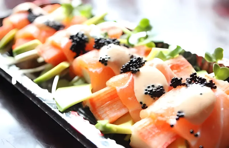 Salmon Avocado Sashimi