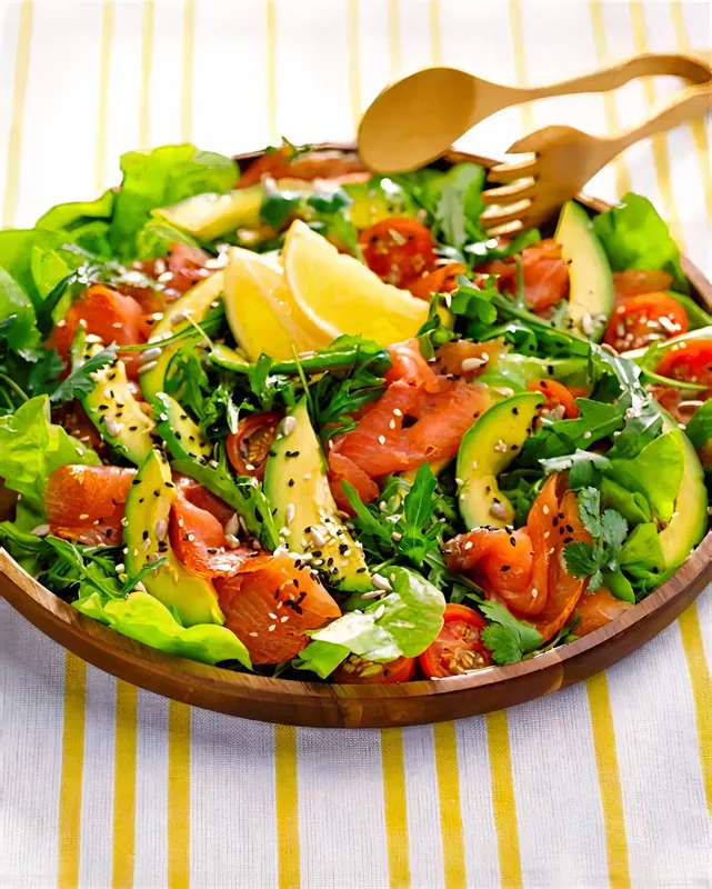 Smoked Salmon Avocado Salad
