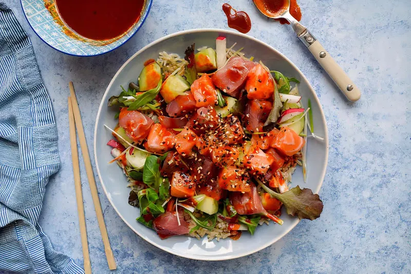 Spicy Sashimi Salad