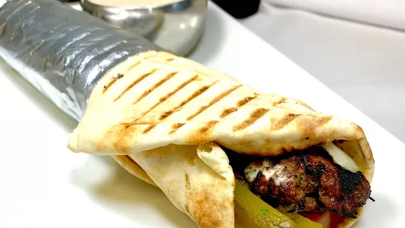 Beef Kafta Kabob Wrap