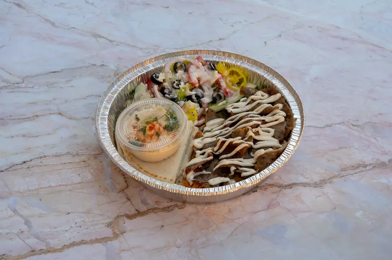 5. Gyros Over Rice Platter