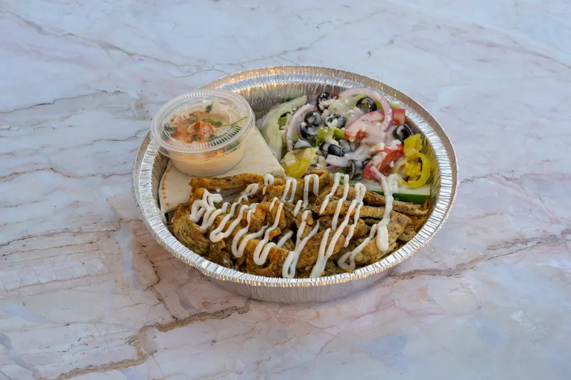 6. Chicken Over Rice Platter