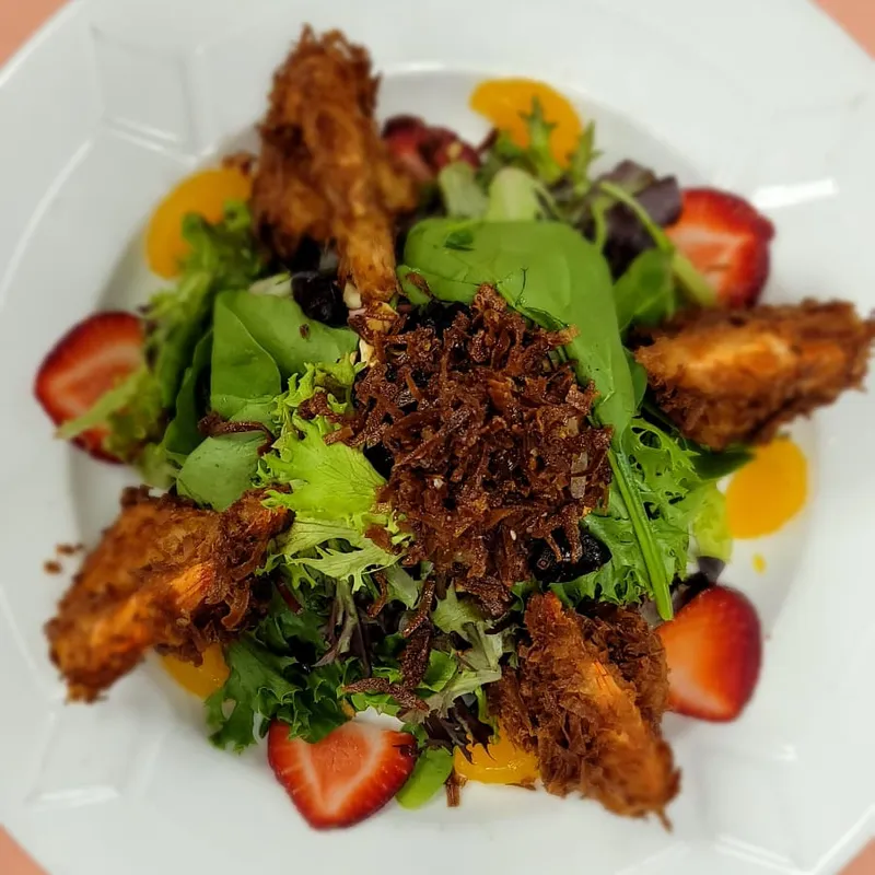 Coconut-Crusted Shrimp Salad