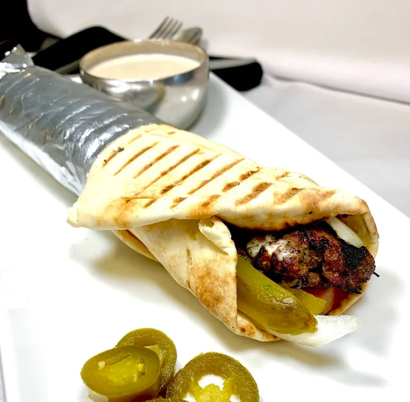 Beef Kafta Kabob Wrap