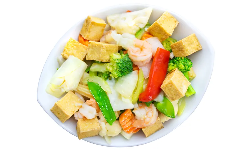 Tofu and Shrimp Chopsuey