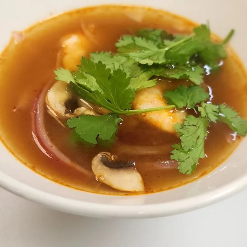 Thai Spiced Soup with Shrimp