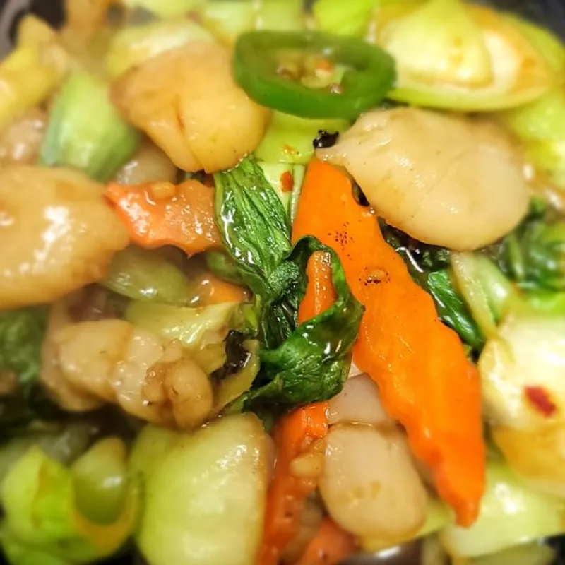 Jalapeno Basil Scallops