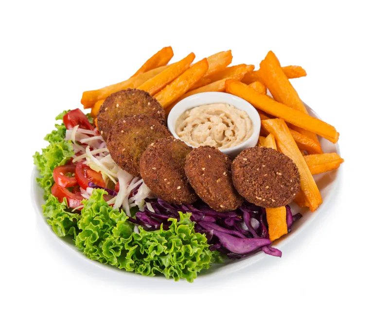 Falafel Plate With Hummus & Salad