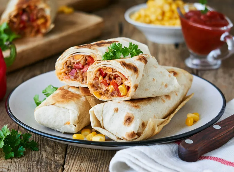 Ground Beef Burrito