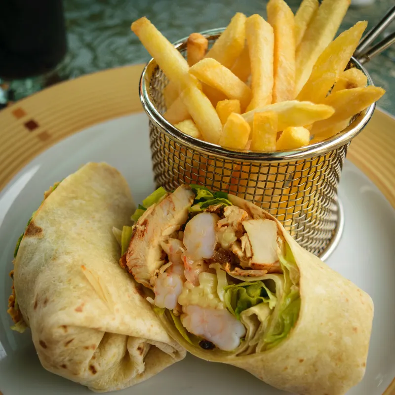 Tortilla Wrap With Fries