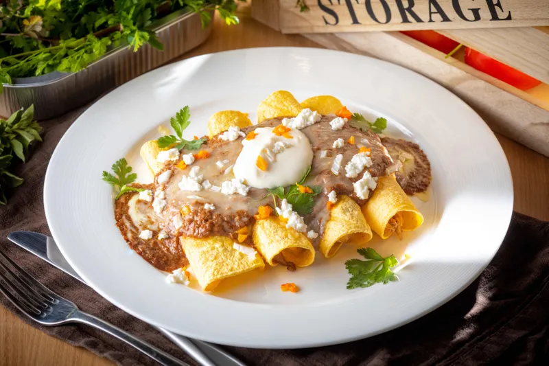 Smoked Chicken Enchiladas