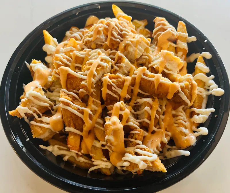 Crispy Chicken Loaded Fries