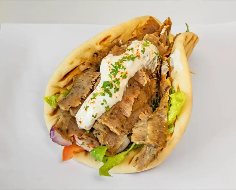 Traditional Gyro Sandwich