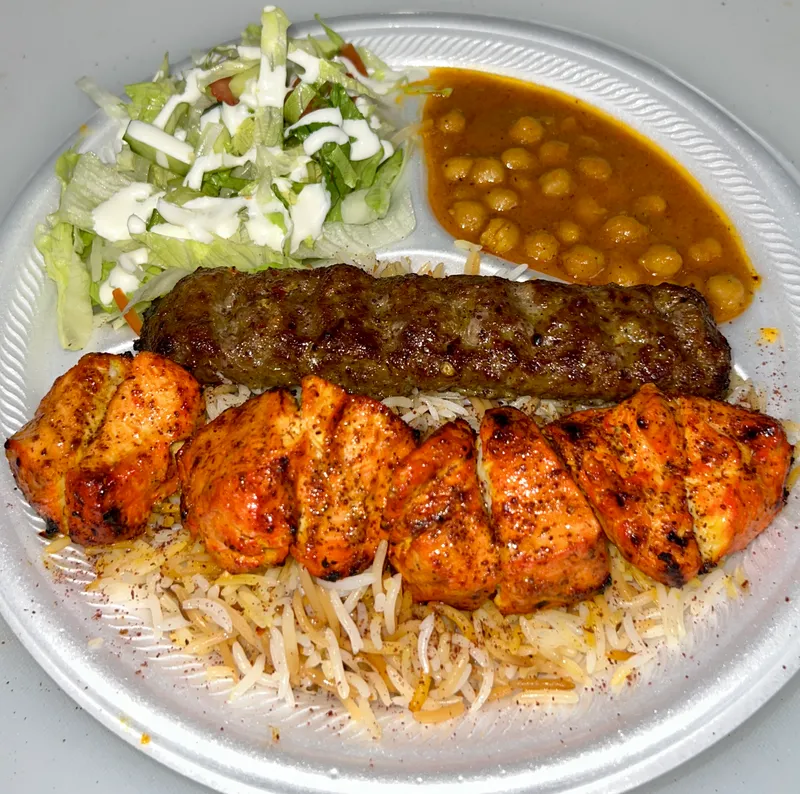K7. Beef & Chicken Combo Kabob.