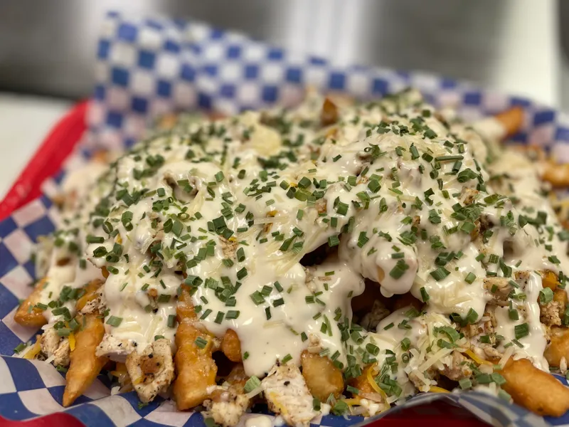 Chicken Alfredo Fries