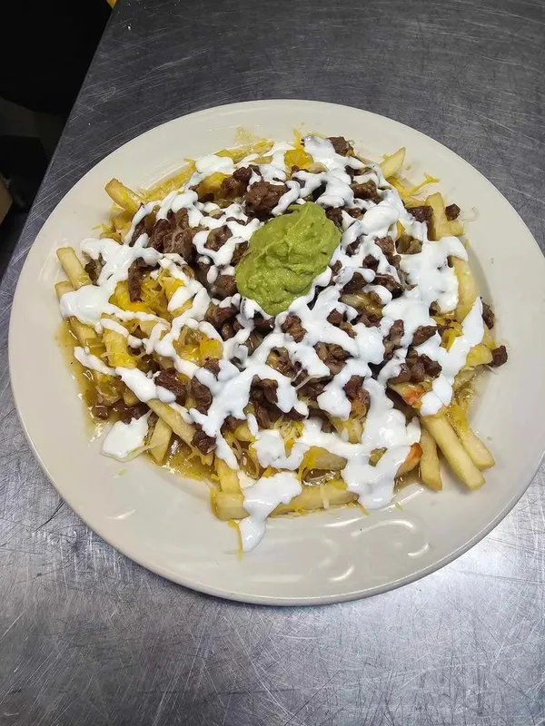 Green Chilli Fries Smothered