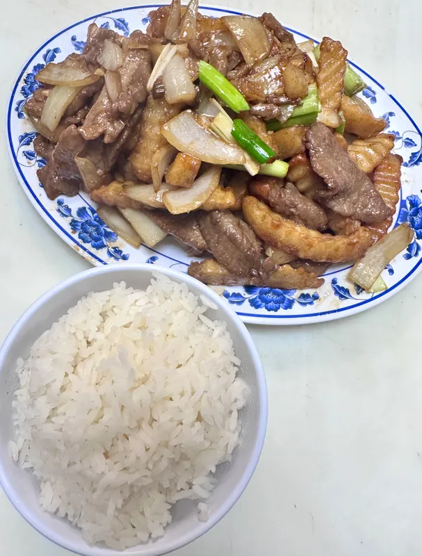 Beef Over Fries Potatoes