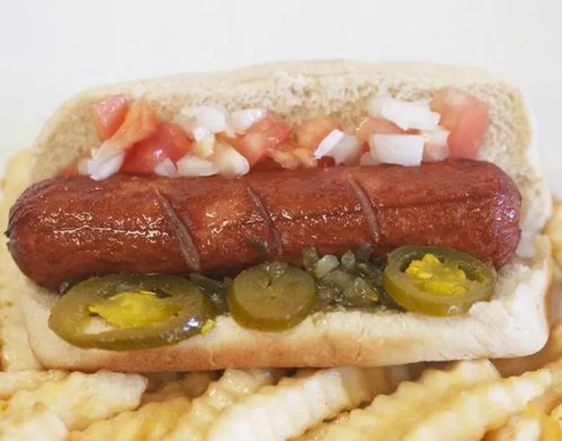 Chicago Style Turkey Polish With Fries