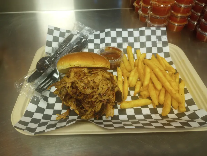 Greedy Gus Pulled Pork Sandwich & 1 Side