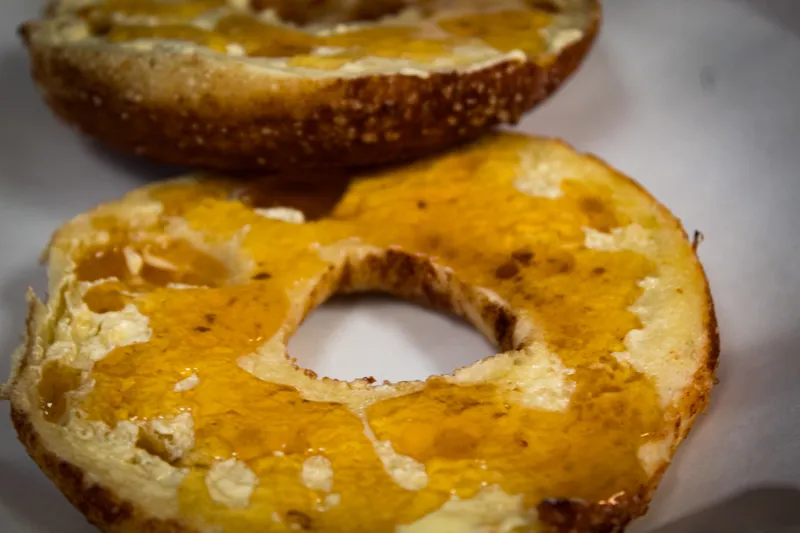 Bagel With Peanut Butter & Honey