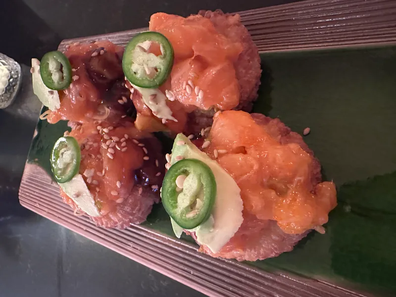 Crispy Rice Spicy Salmon