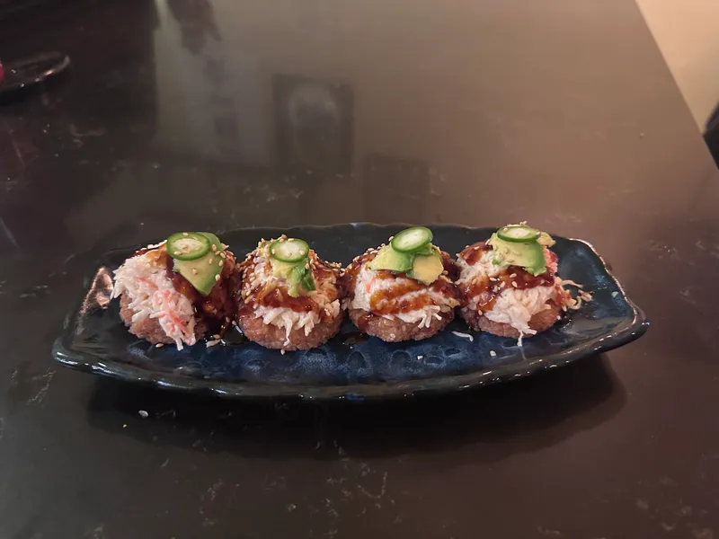 Crispy Rice With Crab Mix