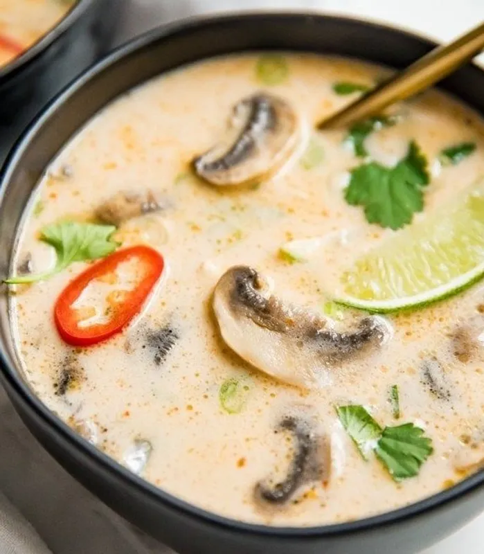 Veggie Tofu Tom Kha (Coconut milk)