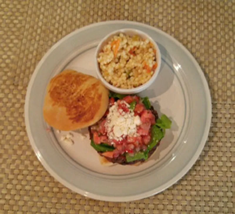 Black Bean Burger & Side (Vegan)