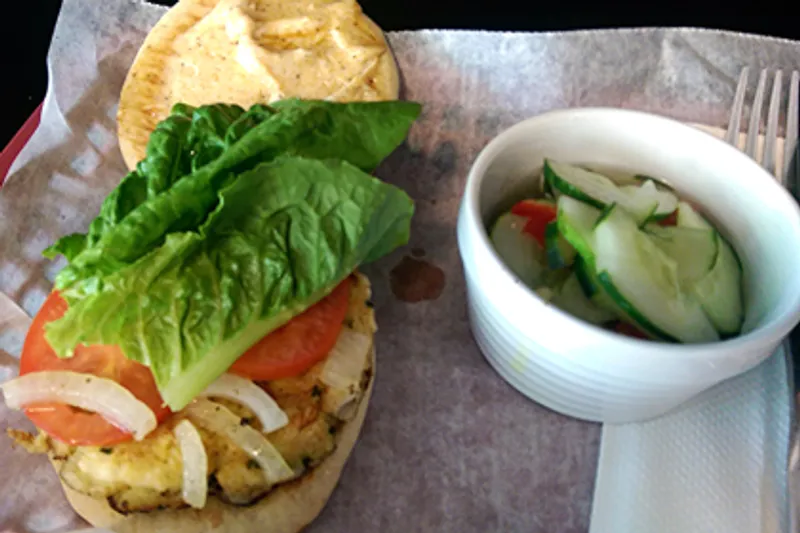 Crab Patty Burger & Side