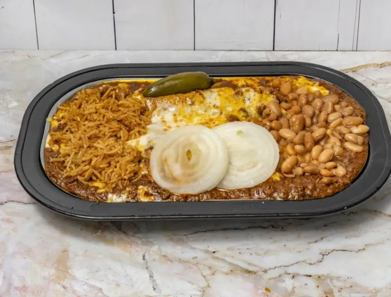 Our Famous Chili Cheese Enchiladas (3 Pcs)