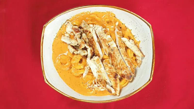 Tortellini Alla Panna With Grilled Chicken