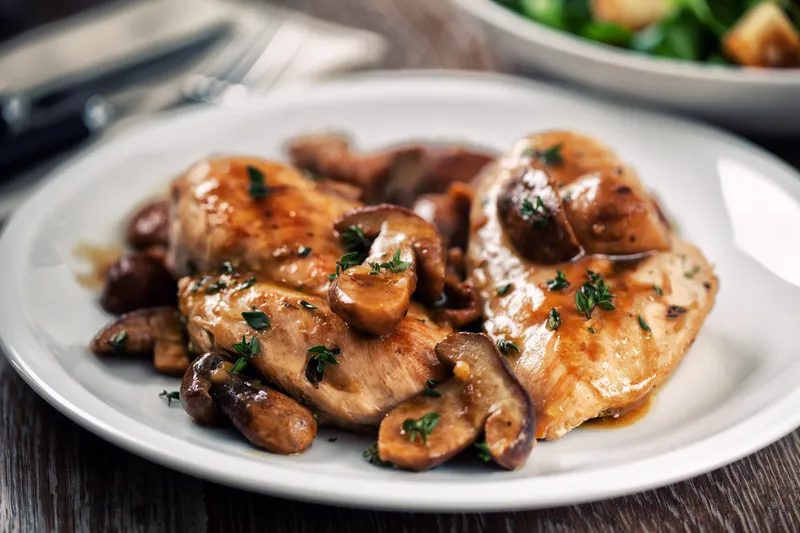 Grilled Mushroom Chicken