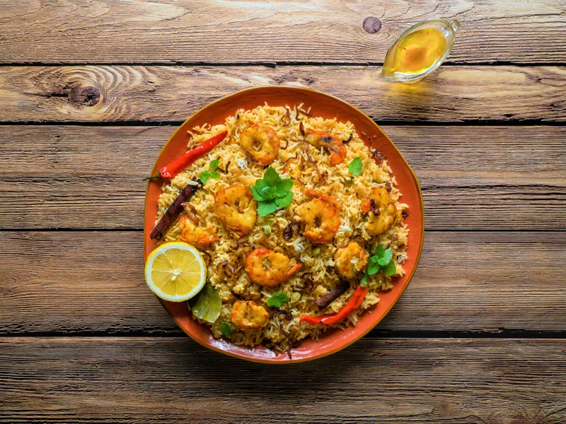 Shrimp Biriyani