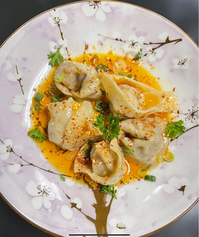 Szechuan chicken wontons (5peaces)