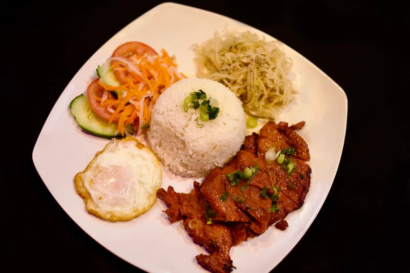 R2. Grilled Pork and Shredded Pork with Fried Egg