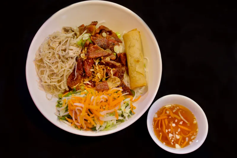 V3. Grilled Pork and Shredded Pork with Eggroll