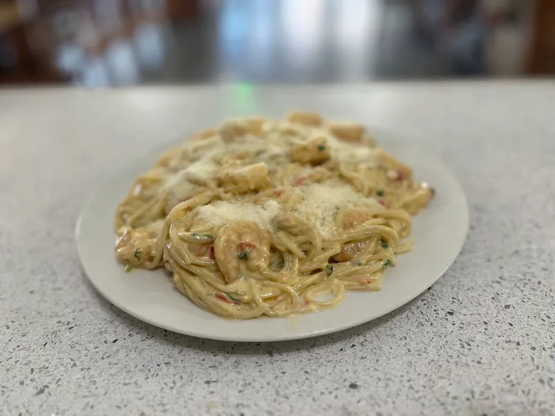 Pasta Con Camarones Spaguetti Shrimp