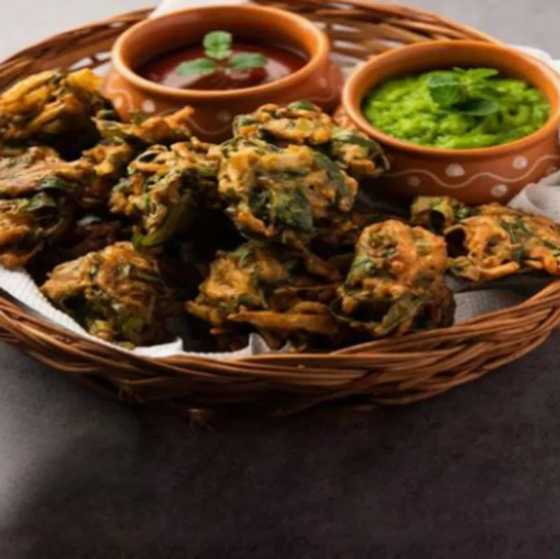 Onion Spinach Pakora