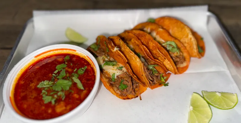 Queso Birria Taco Plate
