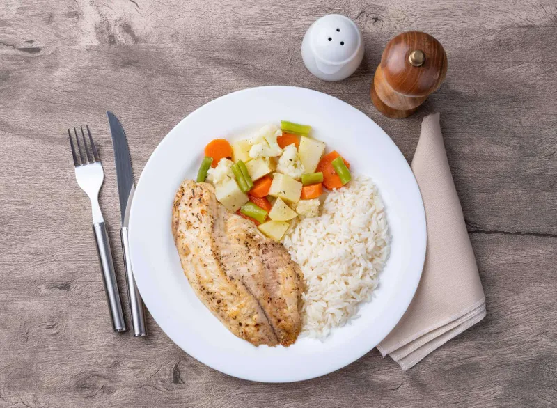 37. Tilapia Fish & Rice