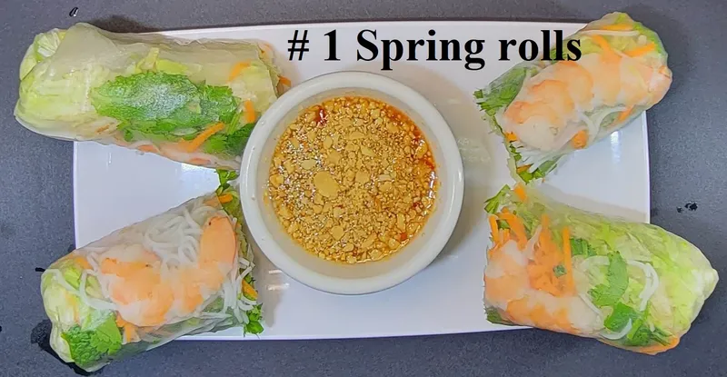 1.Fresh Spring Rolls