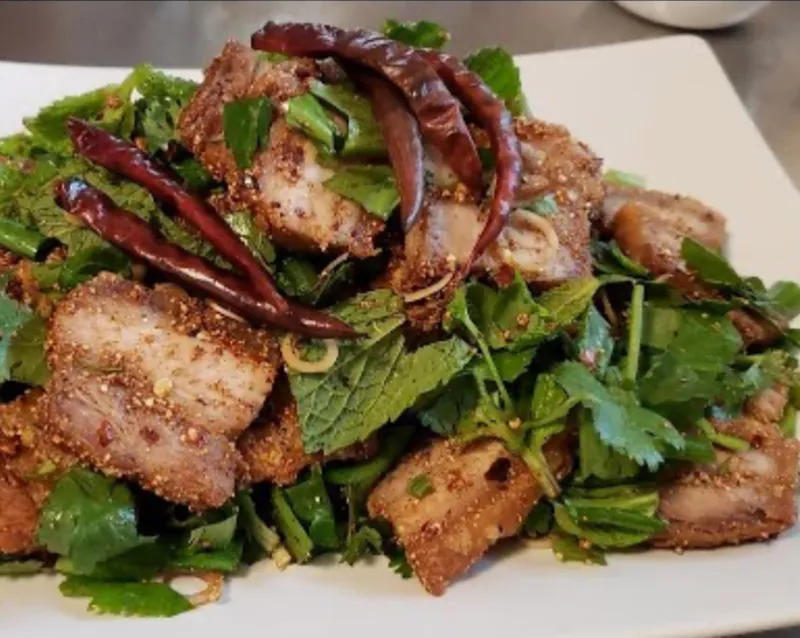 029. Larb Crispy Pork Belly Salad